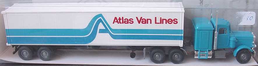 Foto 1:87 Peterbilt 40CoSzg 3/2 Atlas Van Lines Wiking 52729