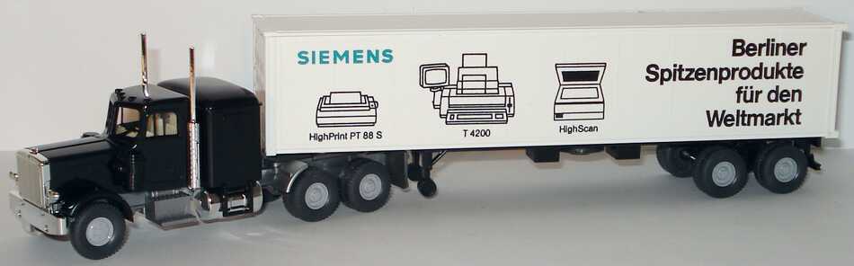 Foto 1:87 Peterbilt 40CoSzg 3/2 Siemens - Berliner Spitzenprodukte für den Weltmarkt Wiking 527/1