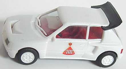 Foto 1:87 Peugeot 205 Turbo 16 weiß mit HB-Decal herpa 2069