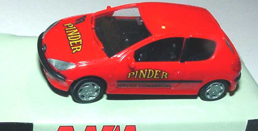 Foto 1:87 Peugeot 206 3türig Pinder, Service Commercial AMW/AWM 51019