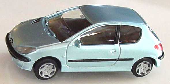 Foto 1:87 Peugeot 206 3türig blausilber-met. AMW/AWM 0299
