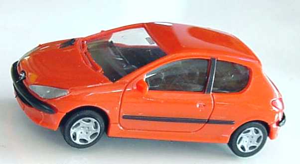 Foto 1:87 Peugeot 206 3türig rotorange AMW/AWM 0290