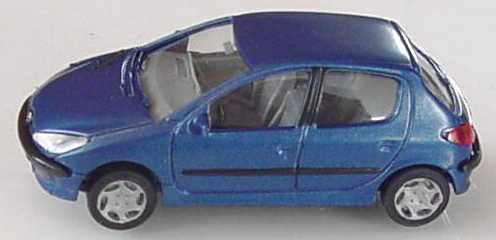 Foto 1:87 Peugeot 206 5türig blau-met. AMW/AWM 0289