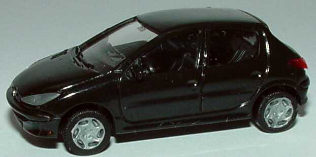 Foto 1:87 Peugeot 206 5türig schwarz AMW/AWM 0280