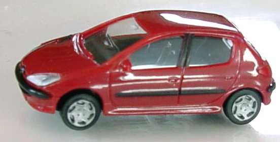 Foto 1:87 Peugeot 206 5türig weinrot AMW/AWM 0280