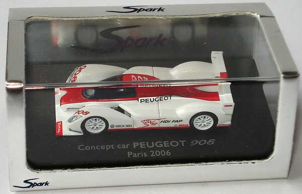 Foto 1:87 Peugeot 908 HDi FAP Concept Car (Pariser Automobilsalon 2006) Spark 87S006