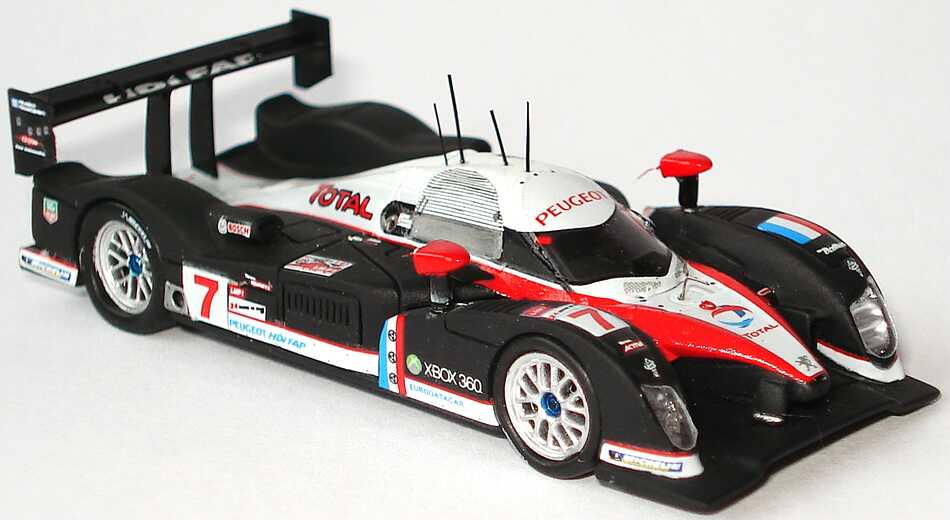 Foto 1:87 Peugeot 908 HDi FAP LeMans 2007 Total Nr.7, Gene / Minassian / Villeneuve Spark 87S012