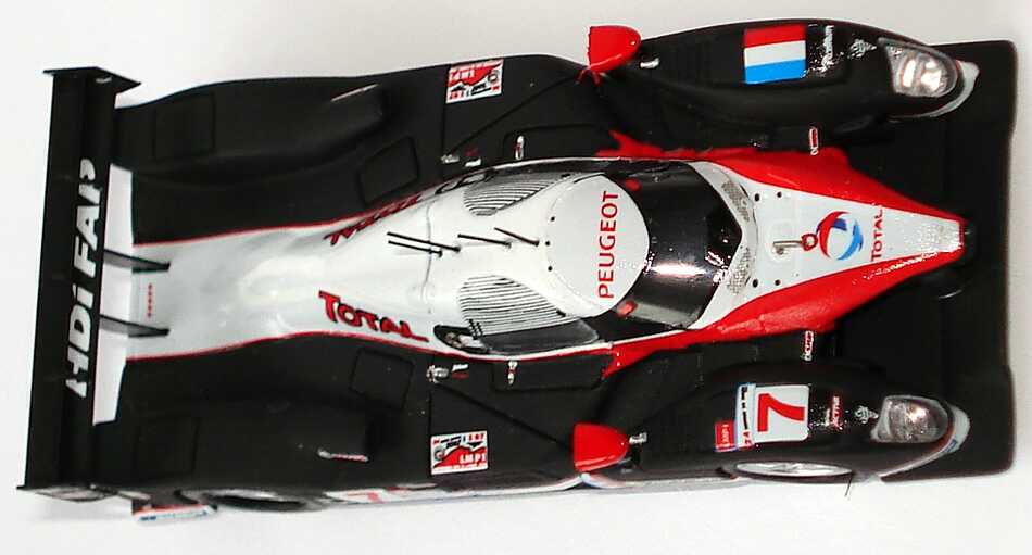 Foto 1:87 Peugeot 908 HDi FAP LeMans 2007 Total Nr.7, Gene / Minassian / Villeneuve Spark 87S012