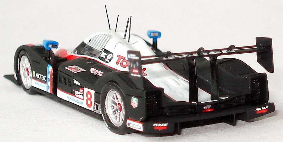 Foto 1:87 Peugeot 908 HDi FAP LeMans 2007 Total Nr.8, Lamy / Sarrazin / Bourdais Spark 87S013