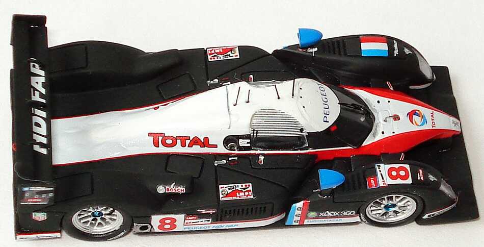 Foto 1:87 Peugeot 908 HDi FAP LeMans 2007 Total Nr.8, Lamy / Sarrazin / Bourdais Spark 87S013