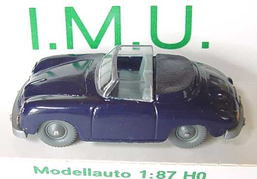 Foto 1:87 Porsche 356 Cabrio dunkelblau I.M.U. 20016