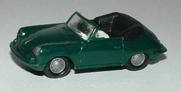 Foto 1:87 Porsche 356 Cabrio dunkelgrün Praliné