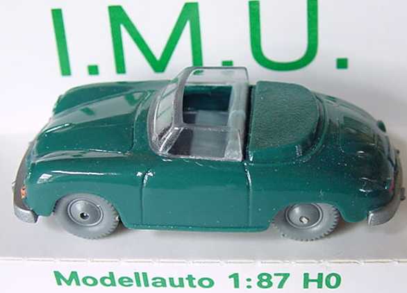 Foto 1:87 Porsche 356 Cabrio dunkelpatinagrün I.M.U. 20016