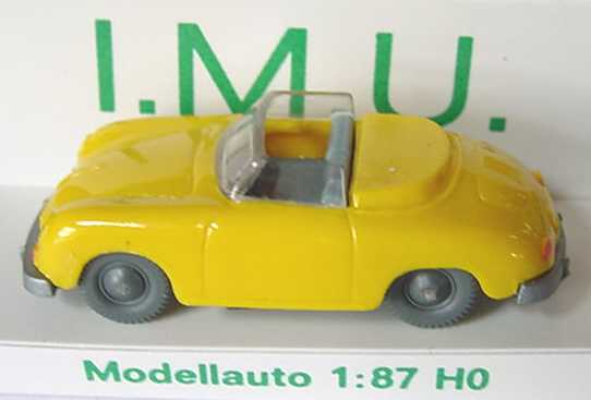 Foto 1:87 Porsche 356 Cabrio gelb I.M.U. 20016