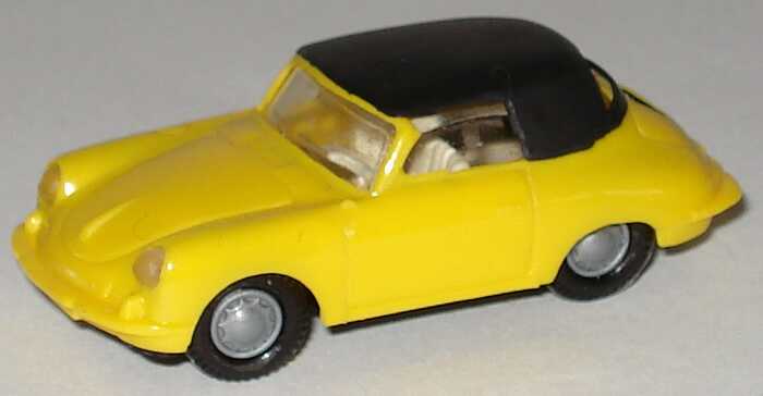 Foto 1:87 Porsche 356 Cabrio (geschlossen) gelb Praliné