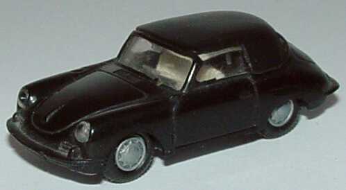 Foto 1:87 Porsche 356 Cabrio geschlossen schwarz Praliné