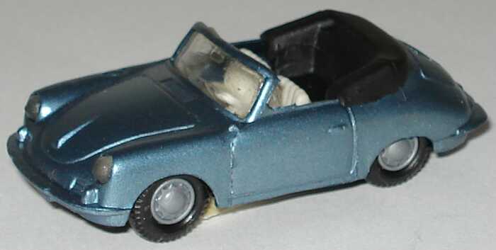 Foto 1:87 Porsche 356 Cabrio hellblau-met. Praliné