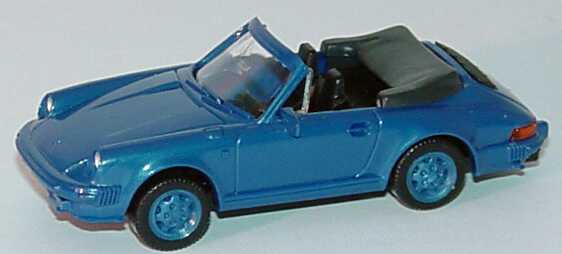 Foto 1:87 Porsche 911 Cabrio blau-met. Wiking 162