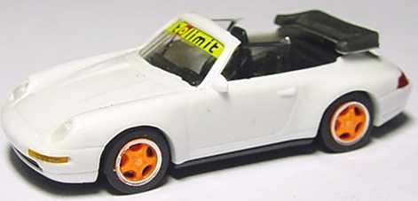 Foto 1:87 Porsche 911 Carrera 2 Cabrio (993) weiß tolimit, Felgen orange euromodell 00701