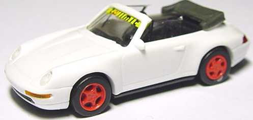 Foto 1:87 Porsche 911 Carrera 2 Cabrio (993) weiß tolimit, Felgen rot euromodell 00701