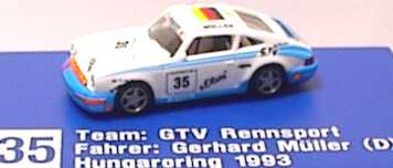 Foto 1:87 Porsche 911 Carrera 2 (Cup-Version) GTV, s. Oliver Nr. 35, Gerhard Müller euromodell 213