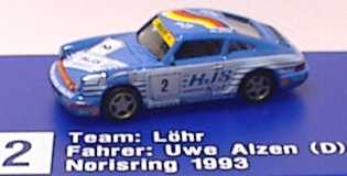 Foto 1:87 Porsche 911 Carrera 2 (Cup-Version) Löhr, HJS Kat Nr. 2, Uwe Alzen euromodell 212