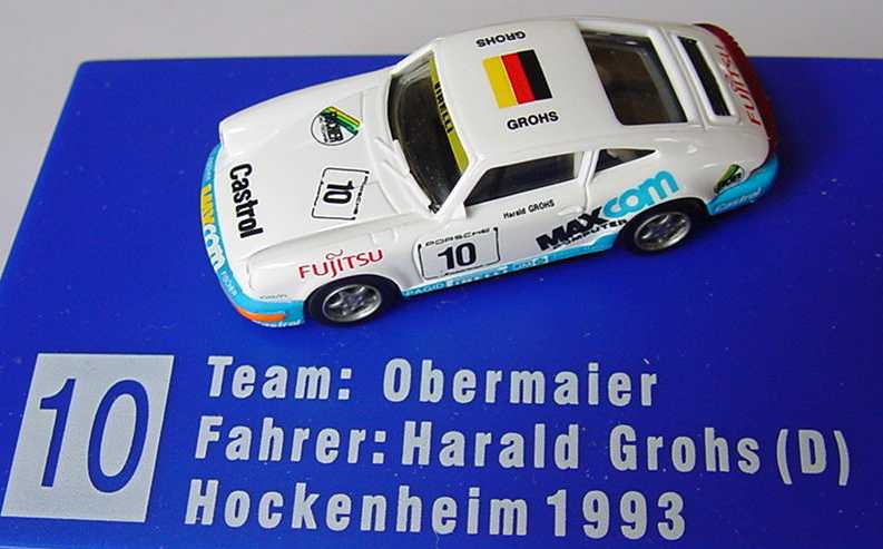 Foto 1:87 Porsche 911 Carrera 2 (Cup-Version) PCC ´93 Fujitsu, MaxCom Nr.10, Grohs euromodell 01215