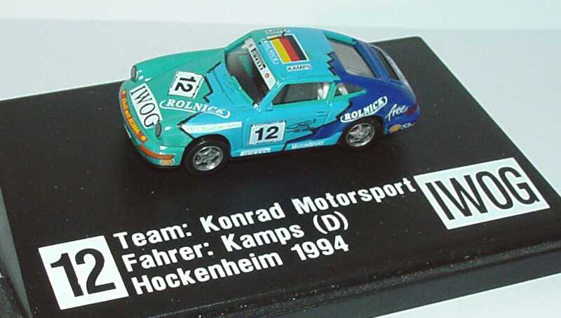 Foto 1:87 Porsche 911 Carrera 2 (Cup-Version) PCC ´94 Konrad Motorsport, IWOG Nr.12, Kamps euromodell