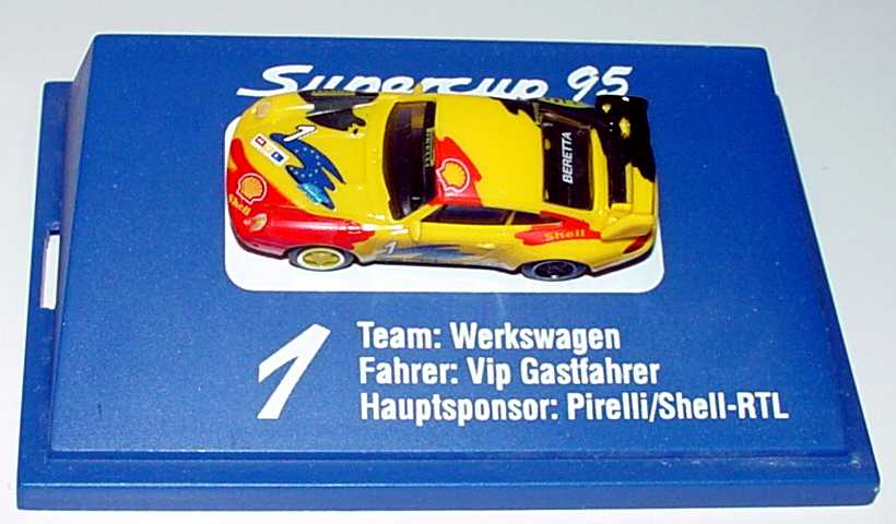 Foto 1:87 Porsche 911 Carrera 2 Cup-Version Porsche Zentrum Koblenz, Kattus Nr.3, Altfried Heger Sieger 1993 euromodell 01211