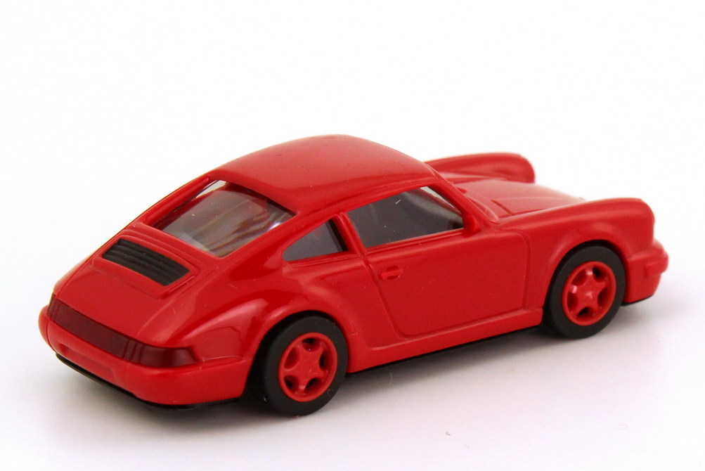 Foto 1:87 Porsche 911 Carrera 2 Cup-Version (964) rot, Felgen rot euromodell