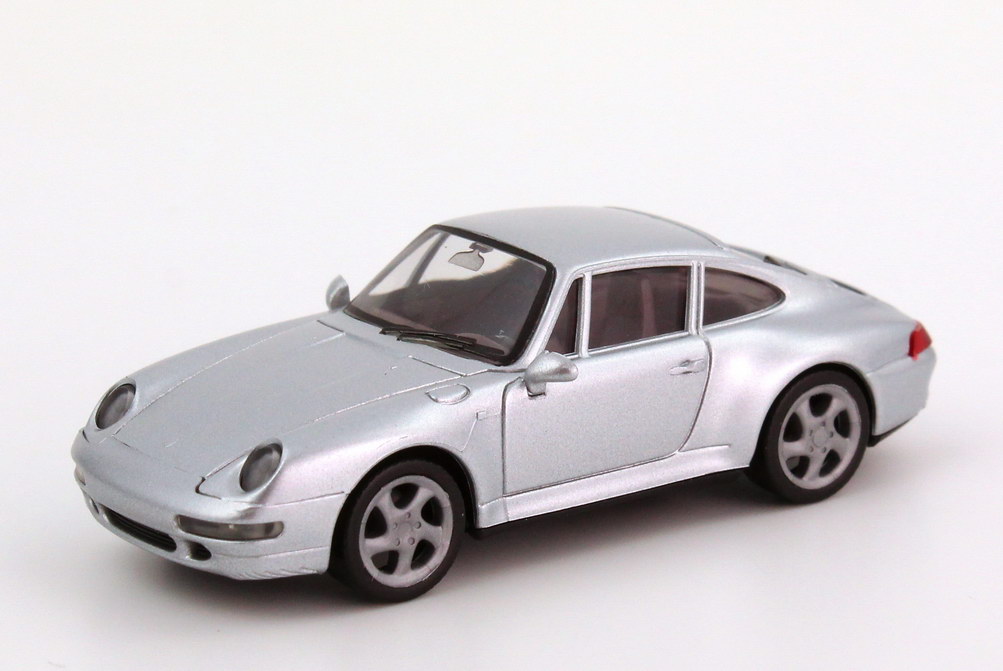 Foto 1:87 Porsche 911 Carrera 4S (993) silber-met., IA rot herpa 031943