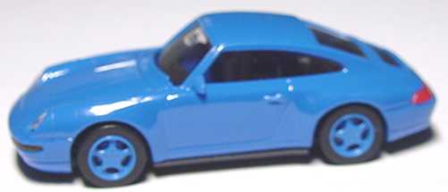 Foto 1:87 Porsche 911 Carrera 4 (993) blau, Felgen blau euromodell 00361