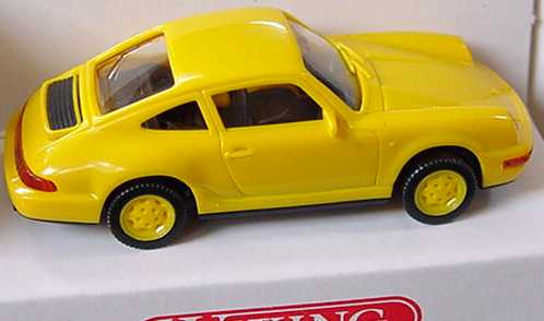 Foto 1:87 Porsche 911 Carrera 4 gelb, Felgen gelb Wiking 16402