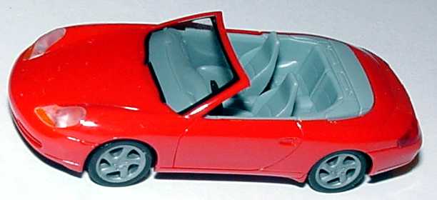 Foto 1:87 Porsche 911 Carrera (996) Cabrio rot, IA grau herpa 022552