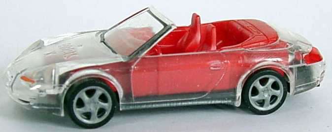 Foto 1:87 Porsche 911 Carrera (996) Cabrio transparent, IA rot herpa 022675