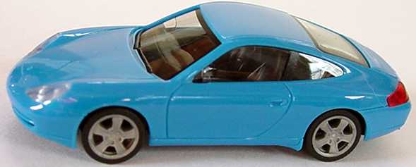 Foto 1:87 Porsche 911 Carrera (996) Facelift hellblau herpa 022484