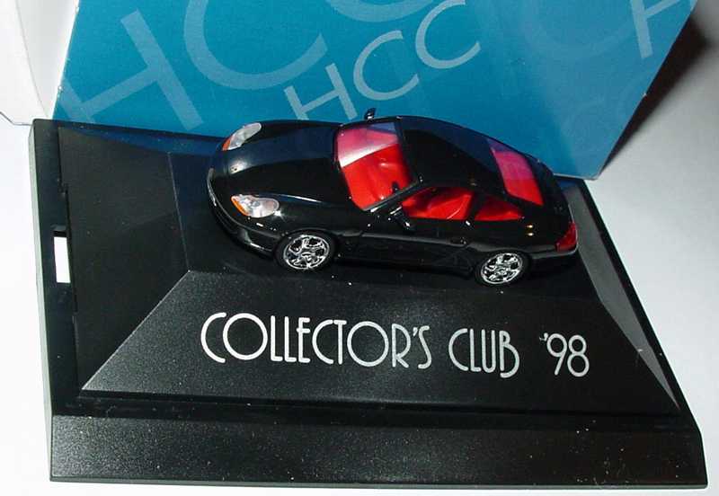 neuw./ovp 1:87 Herpa 194150 Collector's Club 1998 Porsche Carrera schwarz 