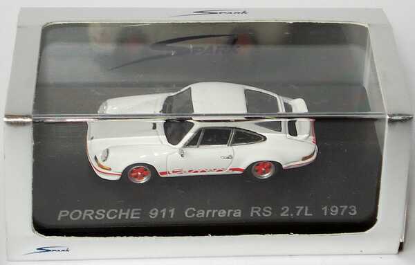 Foto 1:87 Porsche 911 Carrera RS 2,7 weiß/rot Spark 87S011