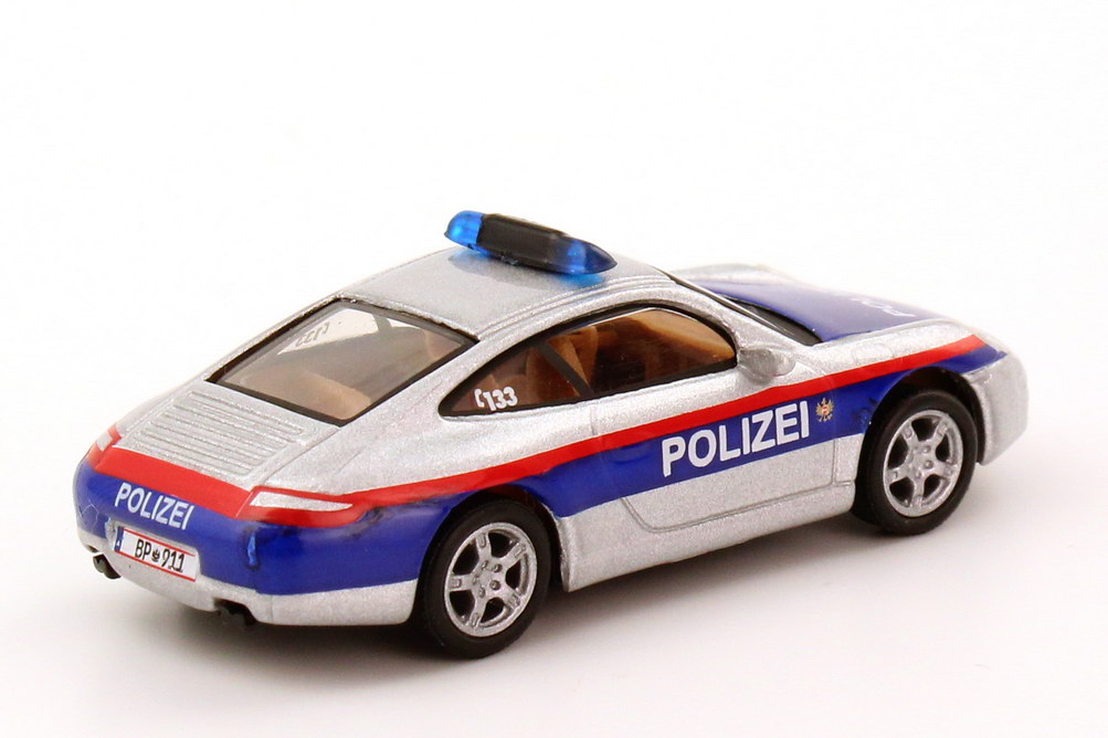 Foto 1:87 Porsche 911 Carrera S (997) Polizei Österreich, silber blau Schuco 25291