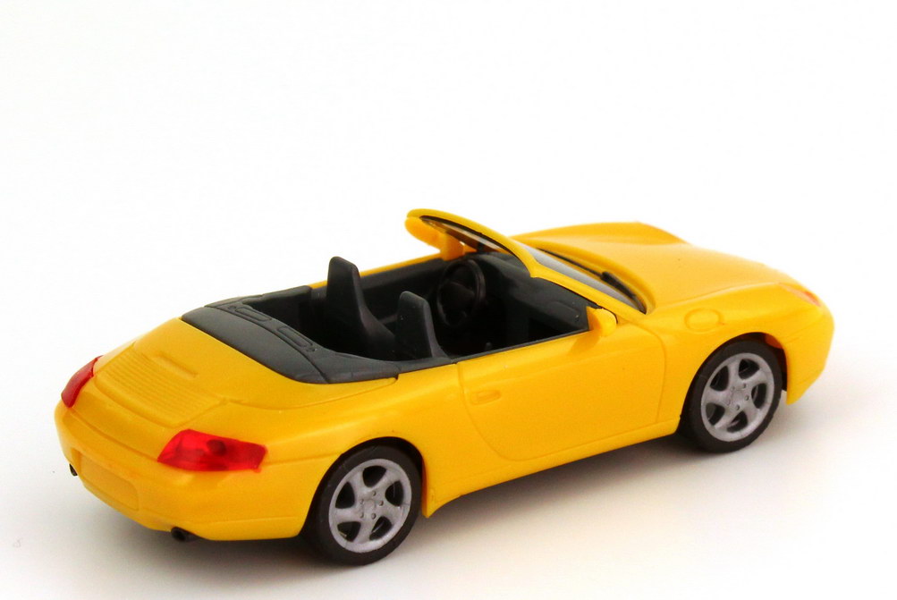 Foto 1:87 Porsche 911 Carrera Cabrio (996) gelb herpa 022552
