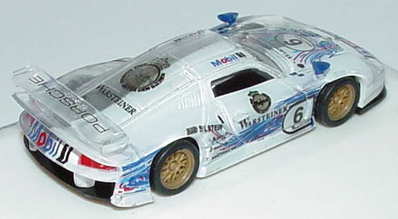 Foto 1:87 Porsche 911 GT1 Mobil 1, Warsteiner Nr.6 (halbtransparent) Faszination Modellbau, 10.-12. März 2000 Trumpeter 4019p