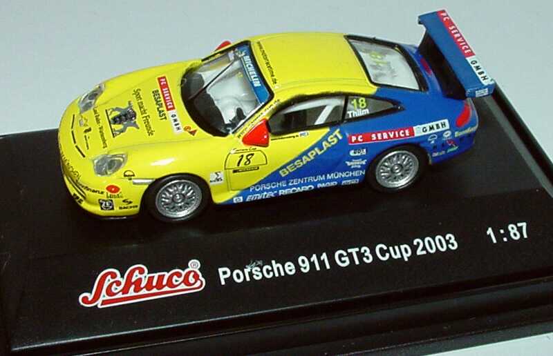 Foto 1:87 Porsche 911 GT3 Cup (996) PCC 2003 MRS-Team, PC Service GmbH Nr.18, Kurt Thiim Schuco 21841