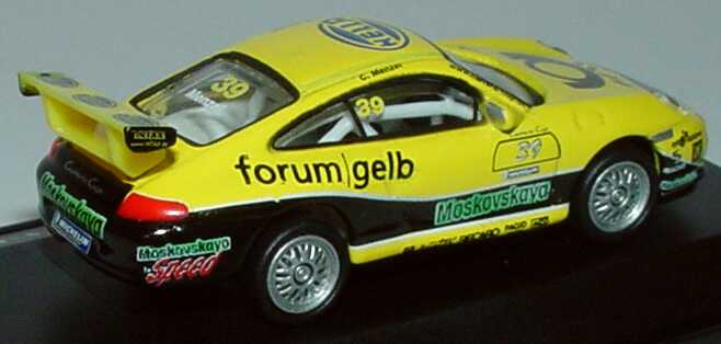 Foto 1:87 Porsche 911 GT3 Cup (996) PCC 2004 Tolimit, Hella, Post forum gelb, Moskovskaya Nr.39, Menzel Schuco 21979