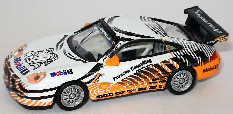 Foto 1:87 Porsche 911 GT3 Cup (996) PSC 2004 Porsche Consulting Nr.2, VIP-Fahrzeug Schuco 25015