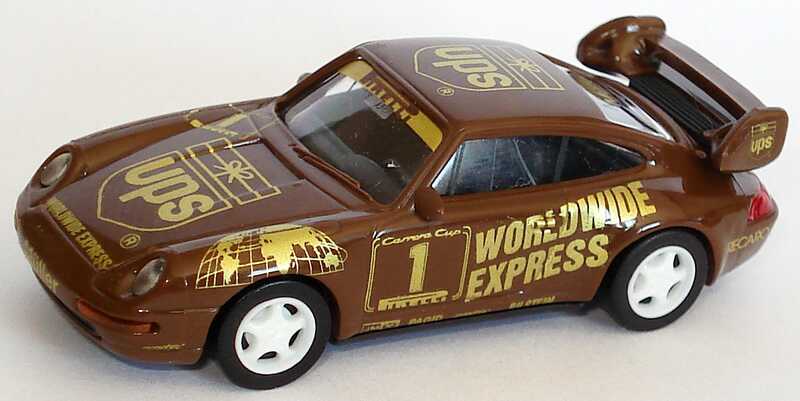 Foto 1:87 Porsche 911 RS Clubsport (993) PCC ´97 UPS Worldwide Express Nr.1, Müller (Fehldruck) euromodell