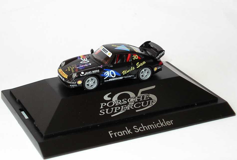 Foto 1:87 Porsche 911 RS Clubsport 993 PSC 1995 tolimit Uncle Sam Nr.30 Frank Schmickler - herpa 036719