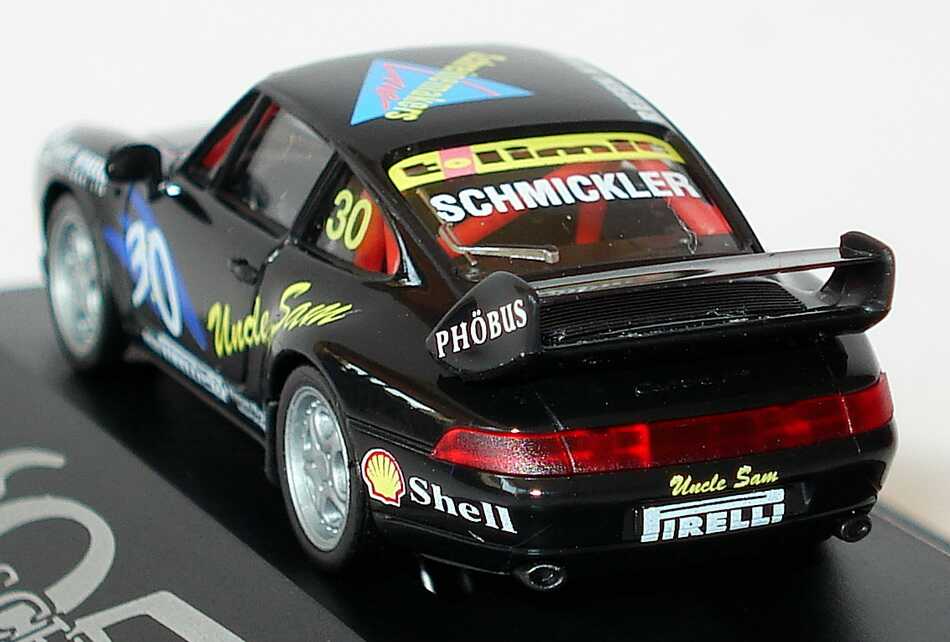 Foto 1:87 Porsche 911 RS Clubsport 993 PSC 1995 tolimit Uncle Sam Nr.30 Frank Schmickler - herpa 036719