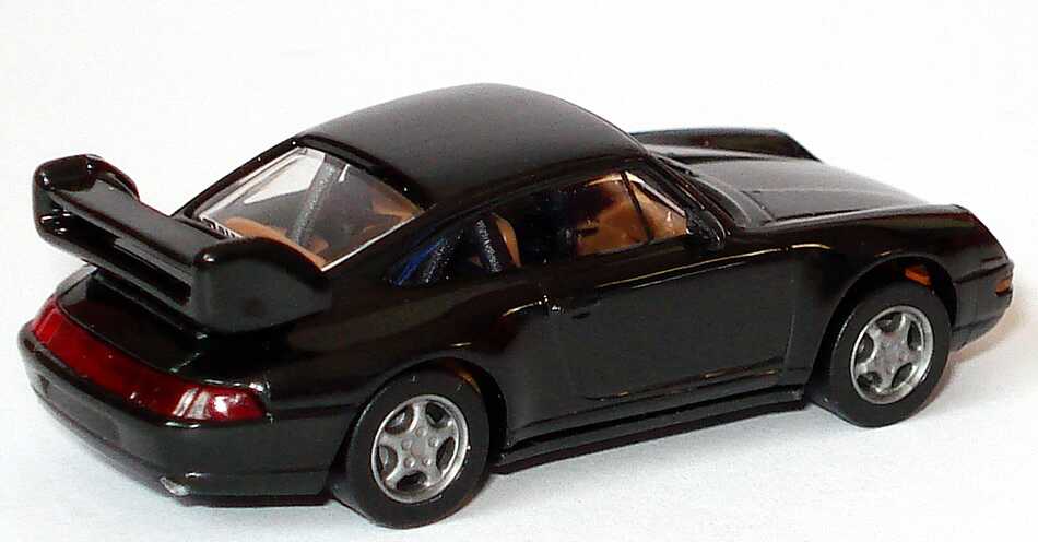 Foto 1:87 Porsche 911 3.8 Cup (993) schwarz, IA braun, mit Überrollkäfig euromodell 00406