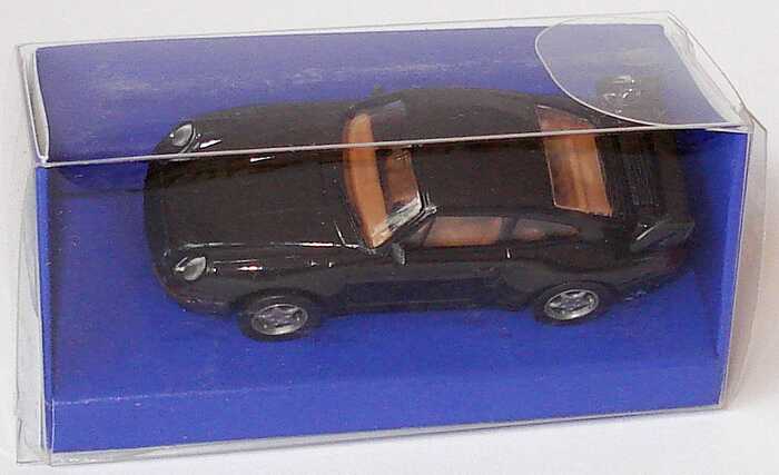 Foto 1:87 Porsche 911 3.8 Cup (993) schwarz, IA braun, mit Überrollkäfig euromodell 00406