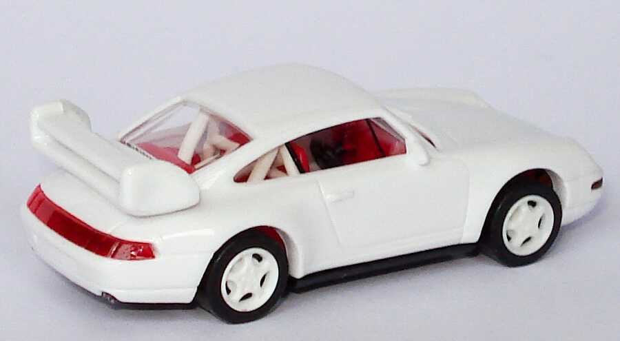 Foto 1:87 Porsche 911 RS Clubsport (993) weiß, Felgen weiß,  IA rot mit Überrollbügel euromodell 00406